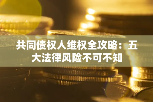 济南共同债权人维权全攻略：五大法律风险不可不知