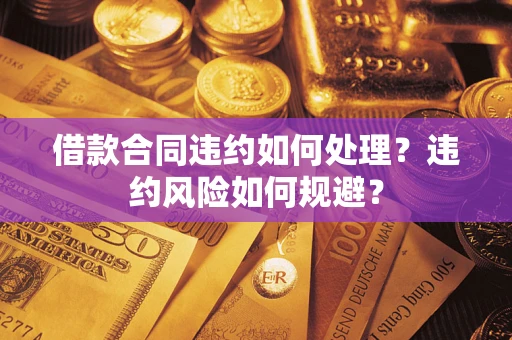 济南借款合同违约如何处理？违约风险如何规避？