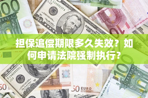 济南担保追偿期限多久失效？如何申请法院强制执行？