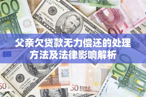 济南父亲欠贷款无力偿还的处理方法及法律影响解析